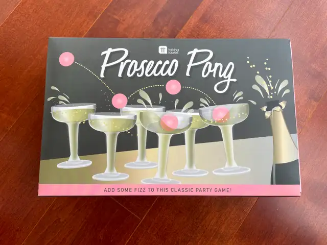 Prosecco Pong Party Adult Drinking Game by Talking Tables