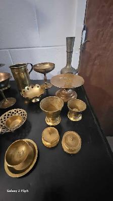 Lot #5 Chandelier brass/laiton vintage - Photo 2
