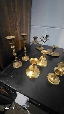 Lot #5 Chandelier brass/laiton vintage - Photo 7