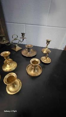 Lot #5 Chandelier brass/laiton vintage - Photo 8