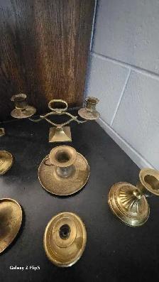 Lot #5 Chandelier brass/laiton vintage - Photo 10