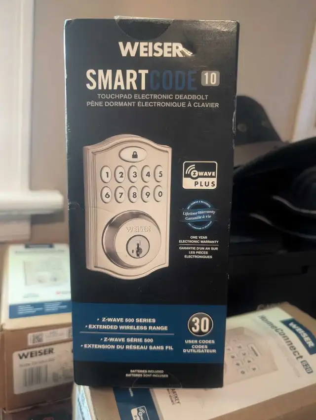 brand new Weiser smart electronic dead bolt