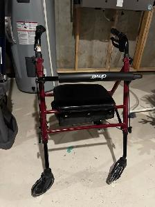 Four Wheel Rollator Rolling Walker - Photo 2