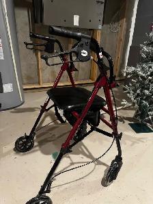 Four Wheel Rollator Rolling Walker - Photo 3