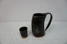 Viking Drinking Horn Mug & Shot Glasses - Brand New - Photo 2