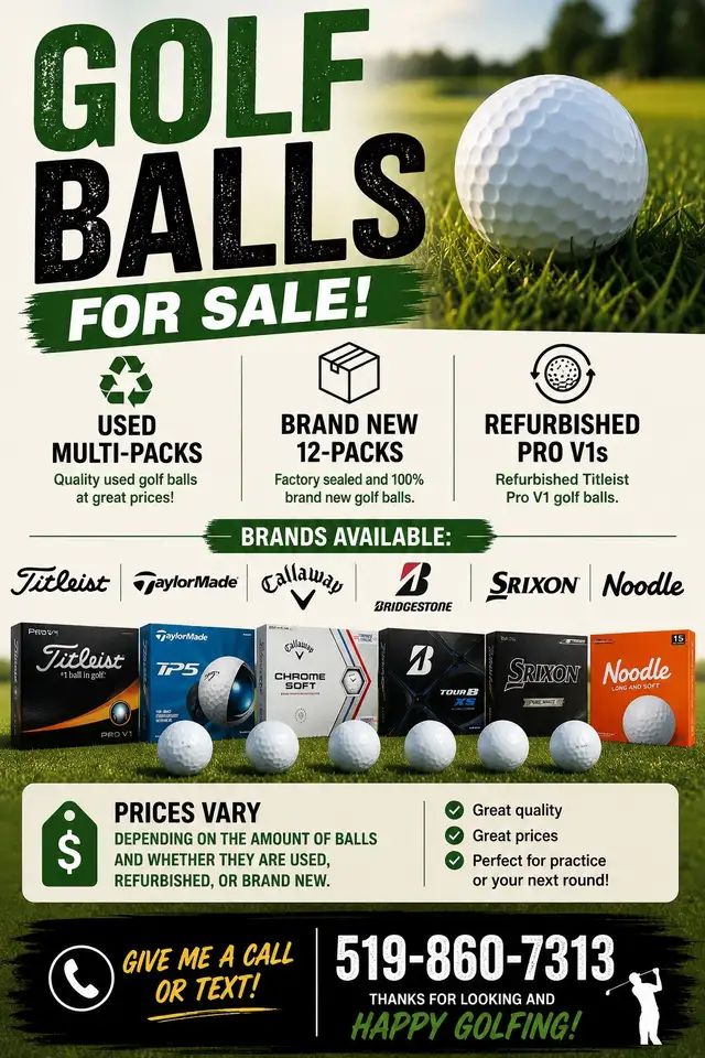 Golf Balls for Sale – New & Used | Great Prices!