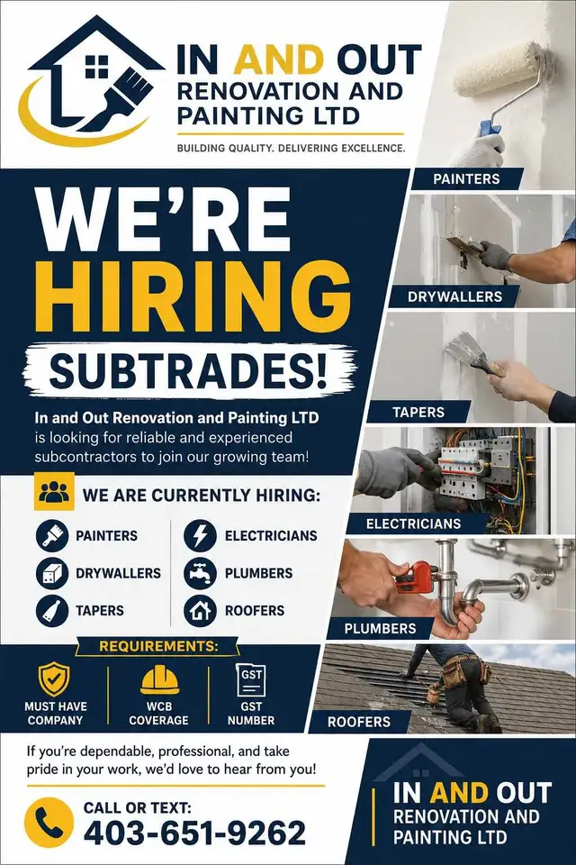 hiering. subtrades