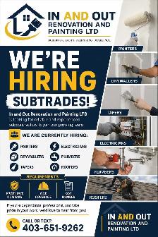 hiering. subtrades