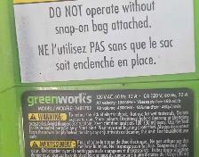 GreenWorks Blower/Vacuum - Photo 2