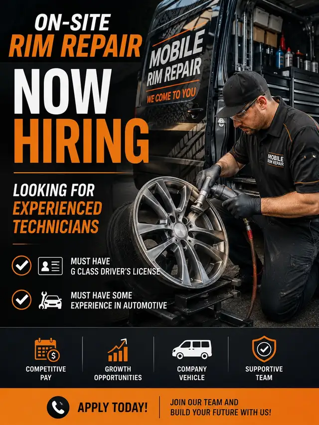 Rim repair technician needed