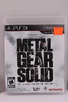 Metal Gear Solid- The Legacy Collection- Game for PS3 (#6603)
