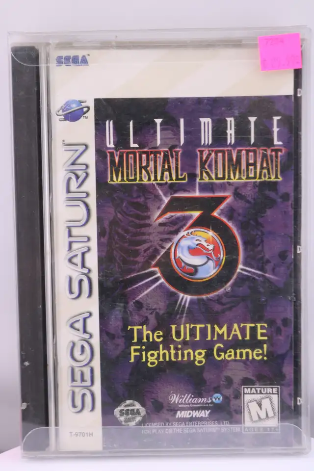 Ultimate Mortal Kombat 3- Game for Sega Saturn (#7204)