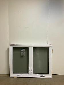 10734BP Fenêtre Battant PVC Blanc 2 sect 2 ouvr 49 1/4 x 38 1/2 - Photo 2