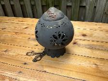 Vintage Rustic Moroccan Hanging Metal Lantern Incense Burner ! - Photo 6