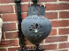 Vintage Rustic Moroccan Hanging Metal Lantern Incense Burner ! - Photo 8