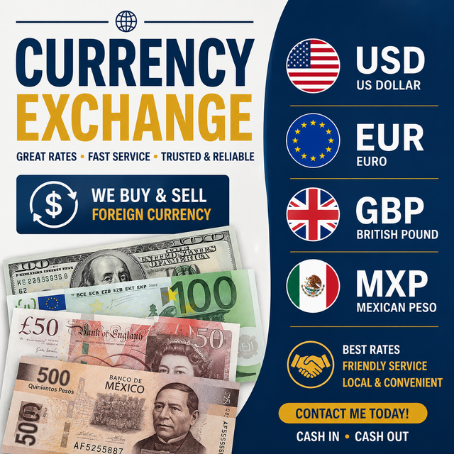Currency Exchange – Best Rates on Major Currencies!