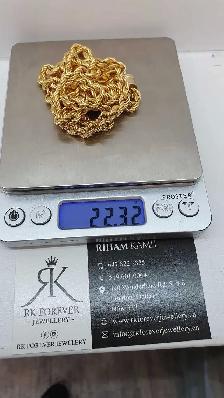 10 yellow Rope chain & pendant #420_2 - Photo 6