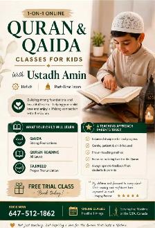 1 on 1 Quran Classes for Children