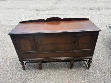 Free delivery Antique Wood Sideboard with Drawers and Cabinets