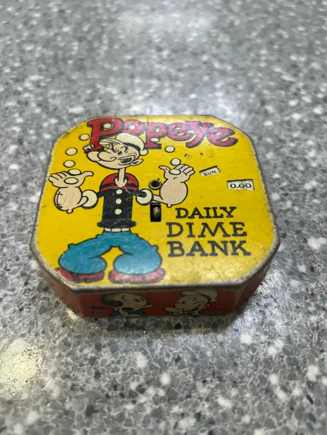 Popeye Daily Dime Bank 1956 King Features Syndicate Inc