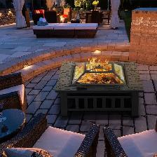 Crown Fire Pit, Steel Outdoor BBQ Wood Burning - Photo 2