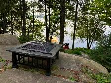 Crown Fire Pit, Steel Outdoor BBQ Wood Burning - Photo 3