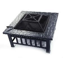 Crown Fire Pit, Steel Outdoor BBQ Wood Burning - Photo 7