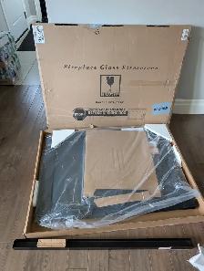 Brand New Clairmont Large Fireplace Glass Door For Sale - Photo 2