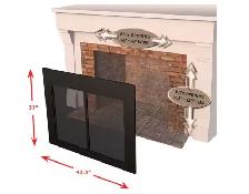 Brand New Clairmont Large Fireplace Glass Door For Sale - Photo 5