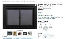 Brand New Clairmont Large Fireplace Glass Door For Sale - Photo 9