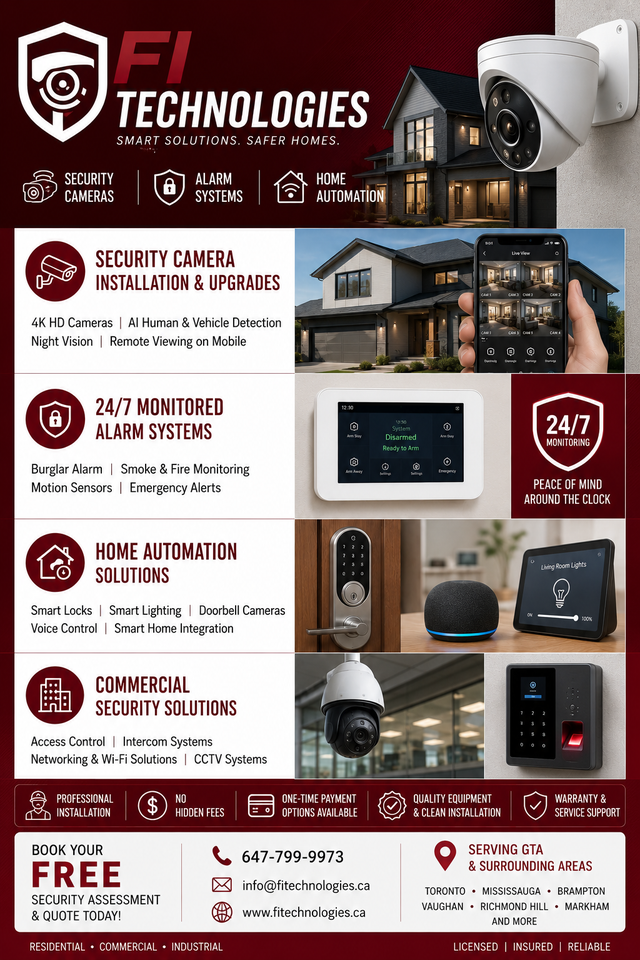 Security Camera Systems | Home Automation | 24/7 Monitored Alarm