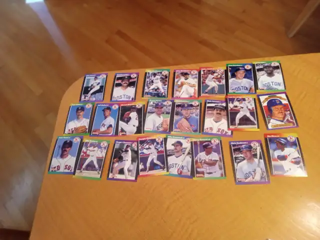 Carte Baseball Club Red Sox Boston 23 cartes / 25 (MANQUE No-37