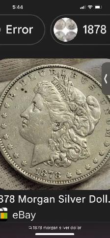 USA morgan dollar & large penny