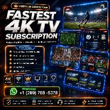 Smooth & Fastest 4k Tv subscription -  4K quality