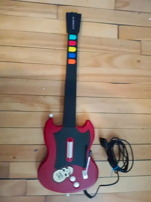 Red Octane Wired SG Controller (PSLGH) Red Gibson Guitar (PS2)