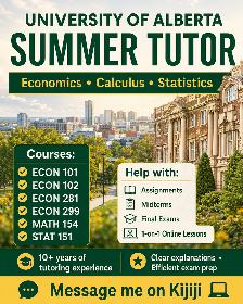 Best tutor for UA economics, statistics, calculus, math courses