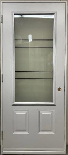 1478PSM Porte d’acier 34″D Blanche Sérigraphie ClariT 23×49 - Photo 2