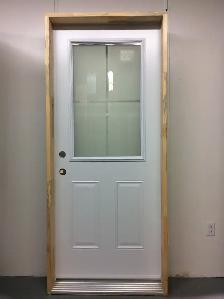1147PSM Porte d’acier 34″D Blanche Silk Balance 23×37
