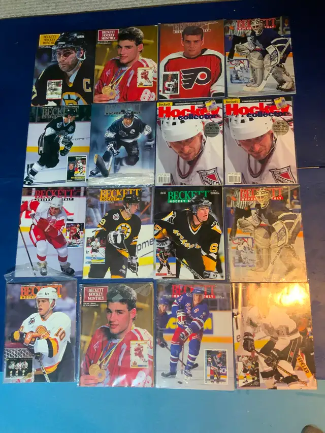 Beckett Hockey price guide magazines vintage, Gretzky, Lindros