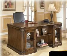 Wood Desk & Swivel Rocking Desk Chair
