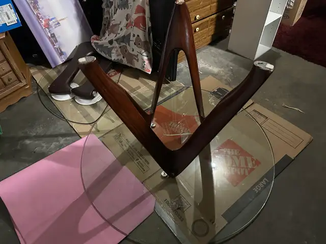 Mid-Century Modern Glass Coffee Table