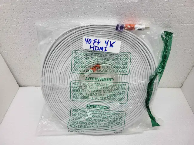 4K HDMI 40 foot FLAT CABLE