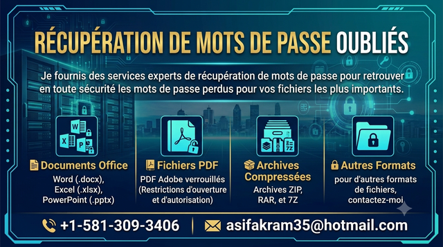 Récupération de Mots de Passe Oubliés