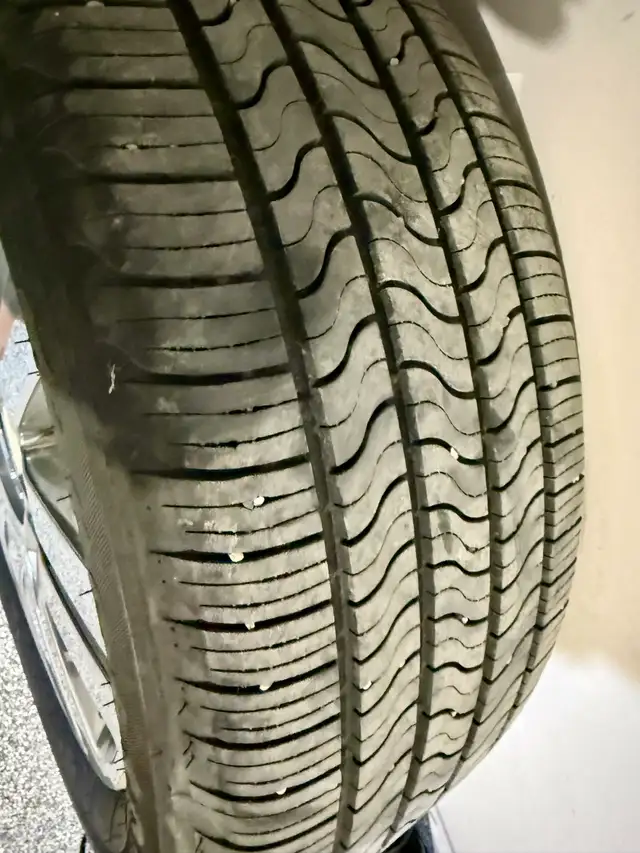 USED TIRES with CHROME RIMS