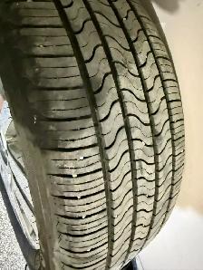 USED TIRES with CHROME RIMS