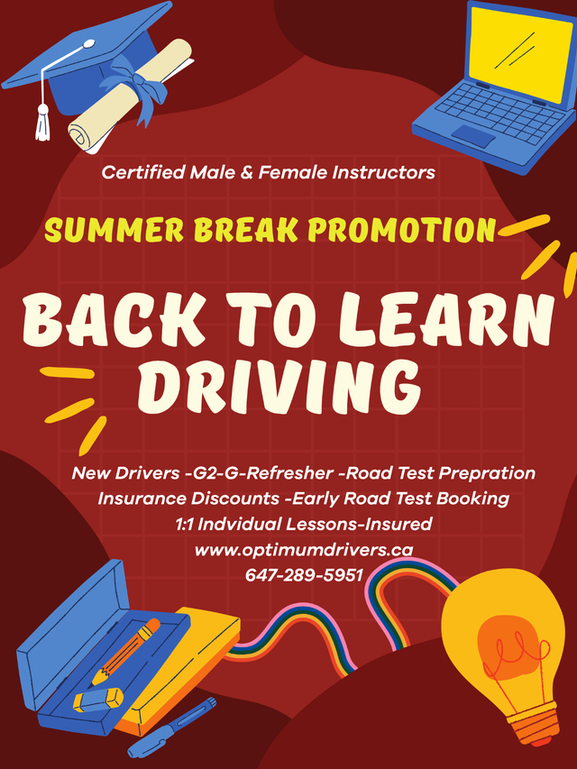 Affordable Lessons-New Drivers /New Immigrants / Road Test