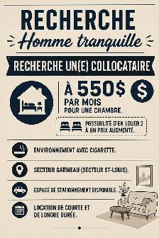 Recherche colocataire
