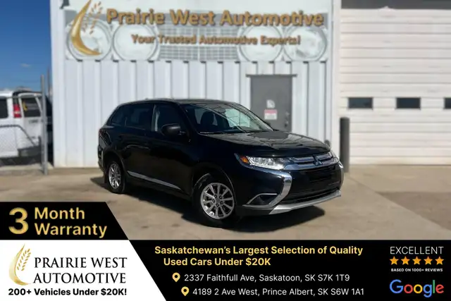 2018 Mitsubishi Outlander ES AWD 7 Passenger | Power Lock | Reve