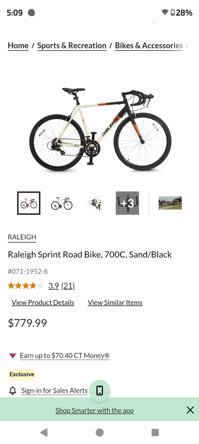 Raleigh sprint 700c road bike 300$ o.b.o