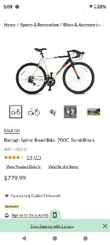 Raleigh sprint 700c road bike 300$ o.b.o